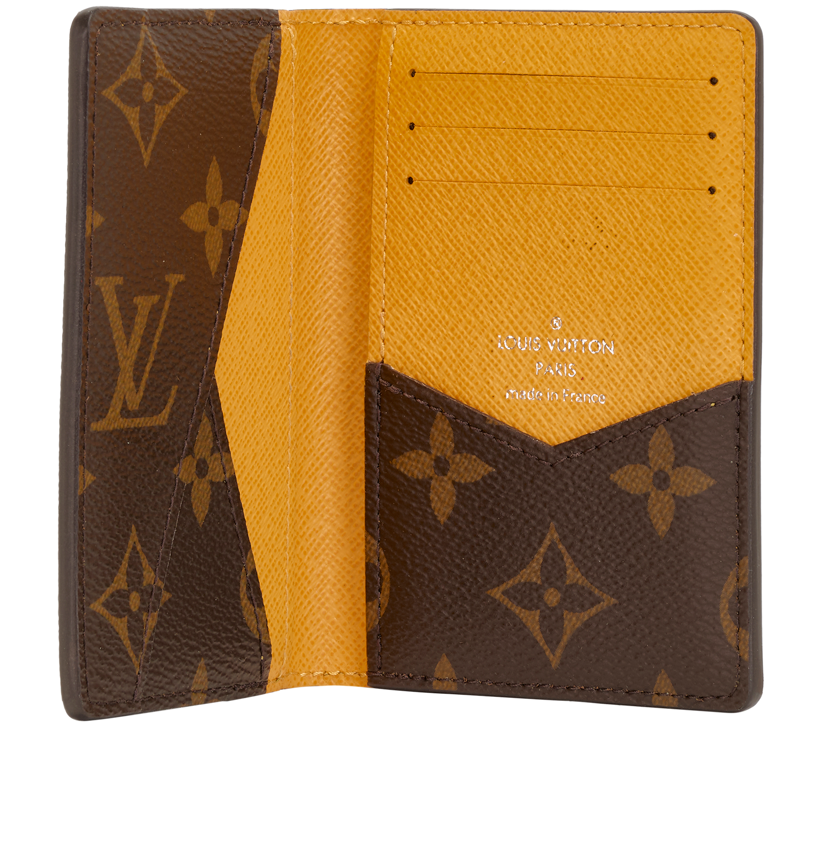 Louis Vuitton Pocket Organizer, &pound;275, Accessories, Brown/Yellow, Canvas/Leather, Other view